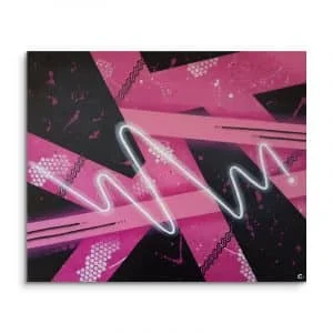 tableau abstrait avec peinture acrylique