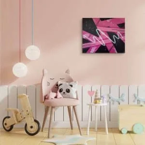 tableau abstrait avec peinture acrylique