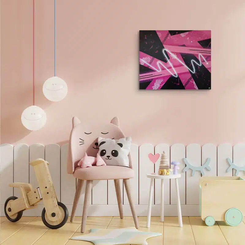 tableau abstrait avec peinture acrylique