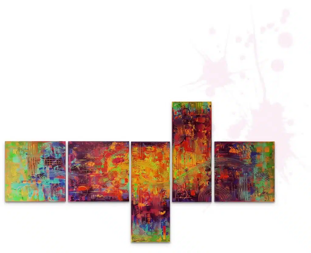 tableaux abstraits faits main