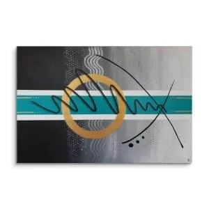 tableau abstrait avec peinture acrylique